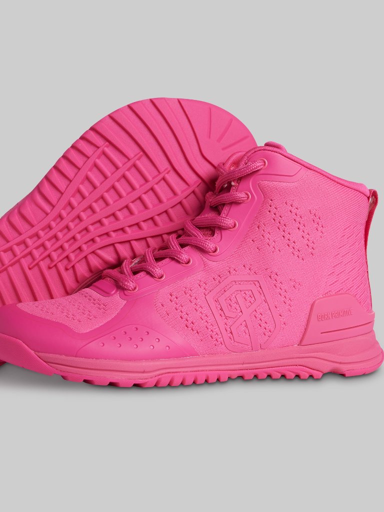 Born Primitive Women's Savage 1 High Top (Ultra Pink) Size 7.5
